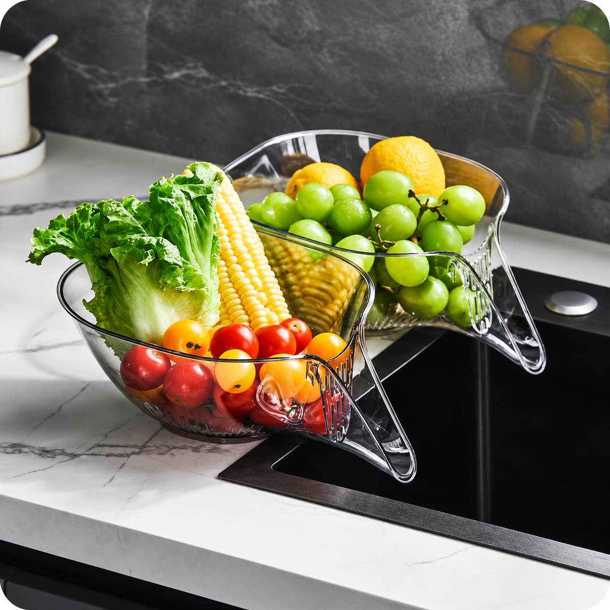 Multi-Functional Kitchen Drain Basket