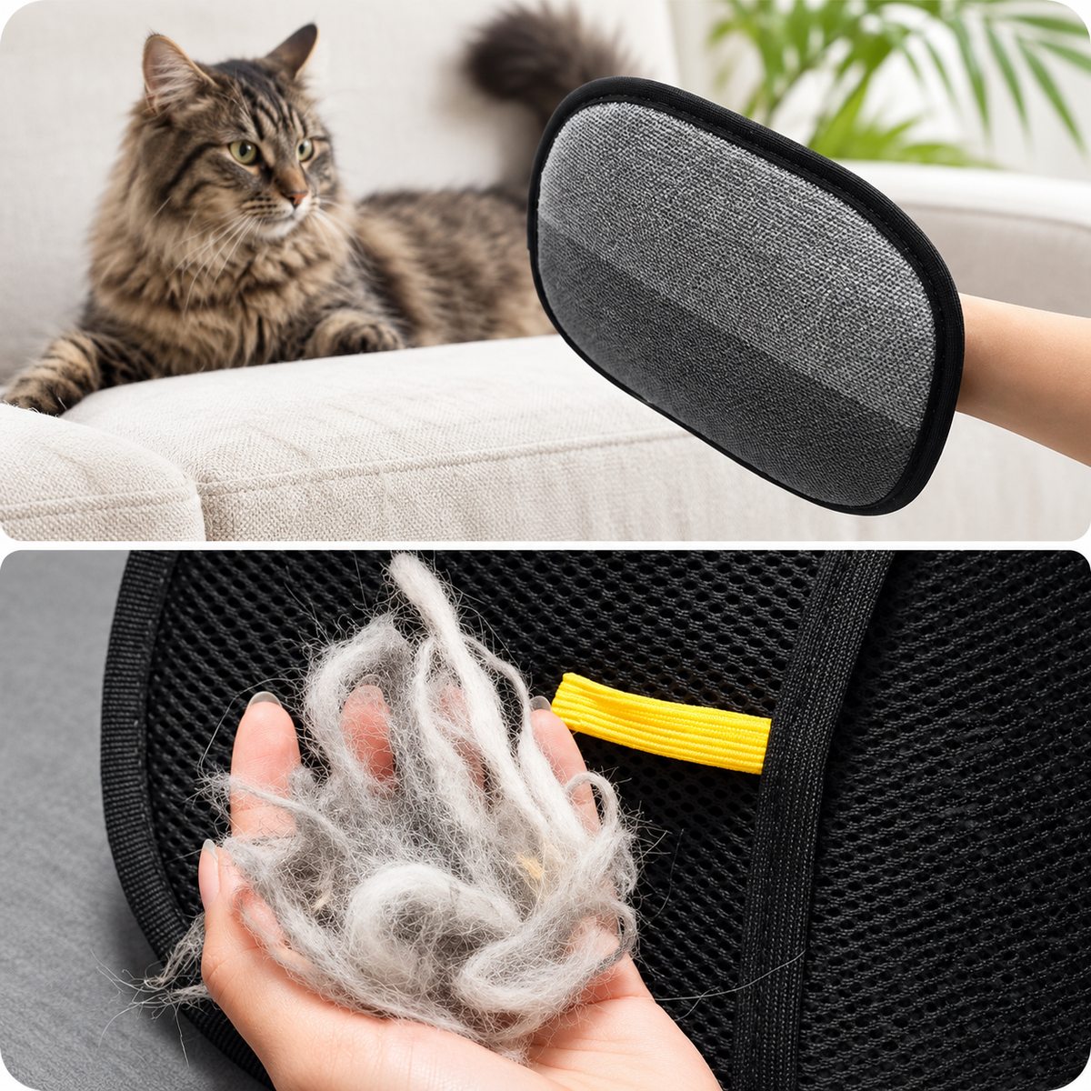 Pet Hair Remover Glove – Reusable Fur & Lint Remover