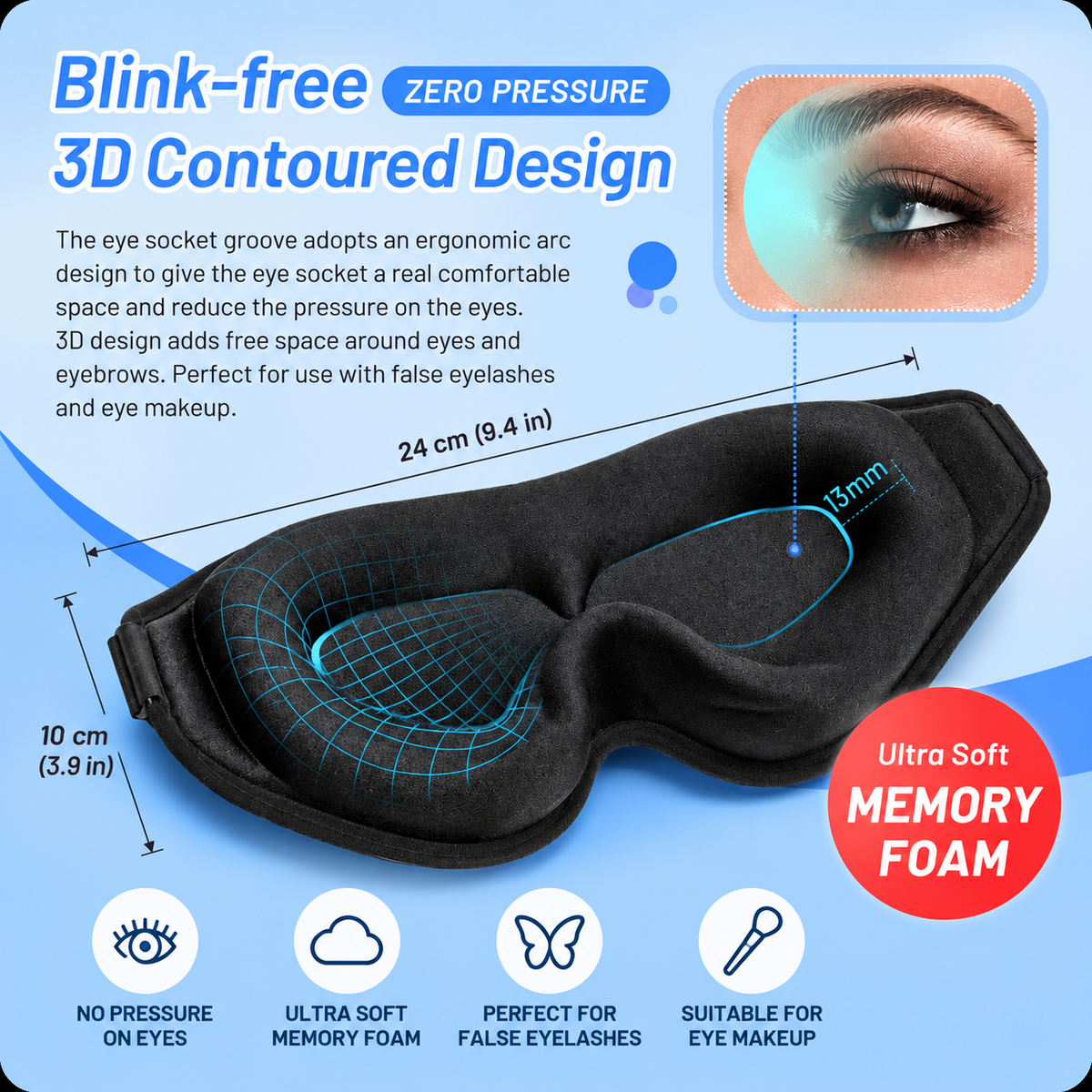 3D Memory Foam Sleep Mask